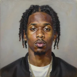xxxtentacion, Jahseh Dwayne Ricardo Onfroy, oil painting, portrait