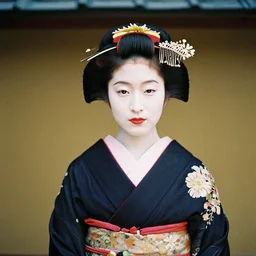 Portrait Photograph of a Japanese Geisha Kodak Advantix Ultra 200