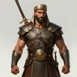 kurdish male warrior, highly detailed, digital painting, artstation, concept art, sharp focus, illustration, incredibly strong and handsome