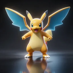a air type pokemon skin reflexion zbrushcentral matcap :: by beeple by Raffaello Sanzi and Chao Teng Zhao :: centered,pixar and dremwork artstation, smooth, sharp focus, octane render, 3d rim light