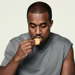 [ [ [ [ kanye west ] ] ] [ [ eating cabbage ] ] ], [ kanye west ]