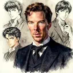 portrait, Benedict Cumberbatch from Patrick Melrose, watercolor, dramatic lighting, cinematic, establishing shot, extremely high detail, foto realistic, cinematic lighting, pen and ink, intricate line drawings, by Yoshitaka Amano, Ruan Jia, Kentaro Miura, Artgerm, post processed, concept art, artstation, matte painting, style by eddie mendoza, raphael lacoste, alex ross