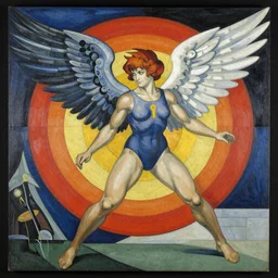 rei asami fighting angels, italian futurism, dan mumford