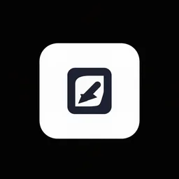 logo for learning mobile app, big, simple, modern, high contrast, aesthetic