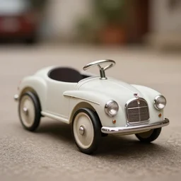 high quality presentation photo of a retro toy car, photography 4k f1.8 anamorphic bokeh 4k Canon Nikon