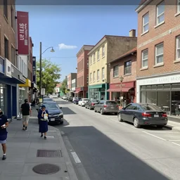 “ a google streetview of south lyon, michigan as in the style of a background render from final fantasy vii ( 1 9 9 7 ) ”