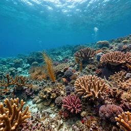 undwerwater coral seascape by juvenal sanso, detailed, trending on artstation