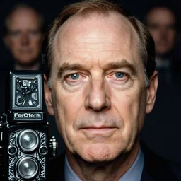 3 0 0 5 ( professor hubert j. farnsworth ), portrait photography feroflex photorealistic studio lighting ektachrome detailed intricate face details, ultradetails, beautiful face