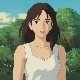 sandra bullock by greg rutkowski, makoto shinkai, takashi takeuchi, studio ghibli, akihiko yoshida, rule of thirds, seductive look, beautiful