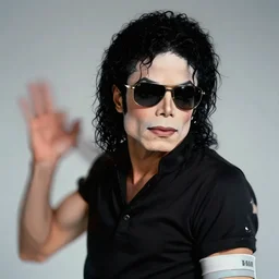 michael jackson by himself 2 0 0 9 style wearing shades, studio solo, this is it style, photo real, skin pores, motion blur, solo, by himself, heroic pose, real life, spotted, ultra realistic face, accurate, 4 k, movie still, uhd, sharp, detailed, cinematic, render, modern