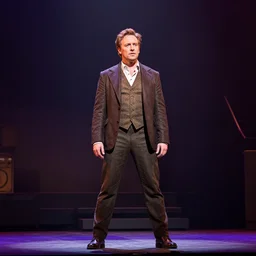 James Roday in Hamilton, production still, Psych, stage lighting