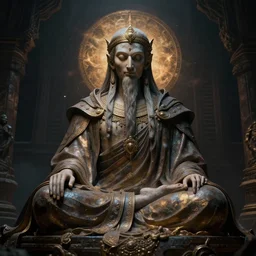 portrait of yog - sothoth priest, photoreal, dramatic, cinematic, intricate details, unreal engine 5, rule of thirds, dynamic lighting, in the style of claude monet and marco bucci