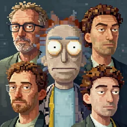 lucky pixel portrait by gaston bussierre and charles vess and james jean and erik jones and rhads, inspired by rick and morty, epic, funny, huge scale, beautiful fine face features, intricate high details, sharp, ultradetailed