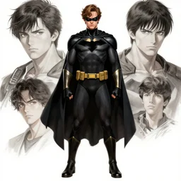 full body view, aaron taylor johnson as nightwing, digital painting, concept art, smooth, sharp focus, dressed!!!! illustration by artgerm, yoshitaka amano, krenz cushart, shinji aramaki