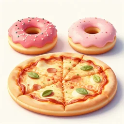 pizza donuts