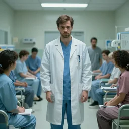 sane man in a psych ward surrounded by crazy people