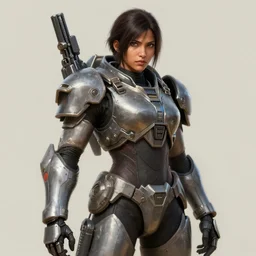 an portrait woman india in the assault powered armor, style game square enix life, trending on artstation, painted by greg rutkowski, render naughty dog, octane render, detailed