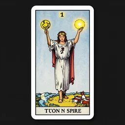five of wands tarot card by austin osman spare