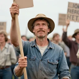 Dutch farmer protest in the 80s