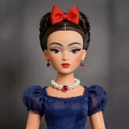 frida kahlo as a mark ryden doll, detailed digital art, trending on Artstation