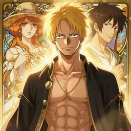highly detailed vfx portrait of a blond mid - section pretty boy by eiichiro oda, makoto shinkai, alphonse mucha, sharp focus, art by artgerm and greg rutkowski!, backlit, harsh overhead sunlight, detailed,