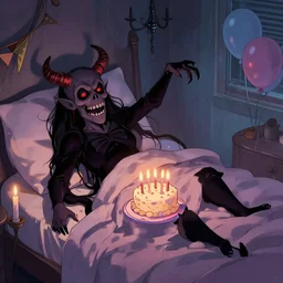 my sleep paralysis demon throwing me a birthday party,