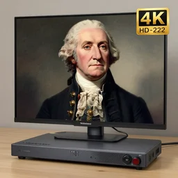george washington in 2 0 2 2, colored hd, modern times, 1 st president, rtx on, uhd 4 k