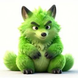cute handsome cuddly werewolf from van helsing unreal engine hyperreallistic render 8k character concept art masterpiece deep vibrant electric lime green
