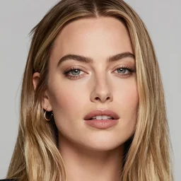 margot robbie as a kpop star close-up
