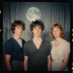 kodak portra 4 0 0, wetplate, muted colours, blueberry, motion blur, portrait photo of a backdrop, sparkling, moon, by georges melies and by wes anderson and by britt marling