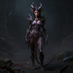 female demon by Felix englund, full body, detailed, 8k, dark atmosphere, trending on artstation, art by felix englund, high resolution, face face, full body, background