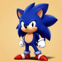 sonichu the electric hedgehog, painted by leyendecker