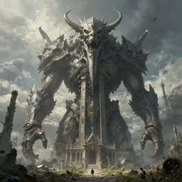 a highly detailed 4 k fantasy matte painting of giant, zdzislaw beksinski, artstation, cgsociety, unreal engine