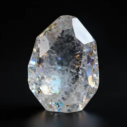 quartz on a black background prismatic light, octane render, 8 k