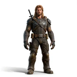 young hill giant, cinematic studio photo, full body, standing, isolated on a pure white background, centered, whole figure in frame, sharp focus, studio lighting