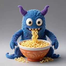 cthulhu made of ramen