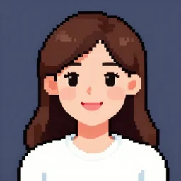 woman smiling, 8 bit, 8 bit, pixel art, pixelart