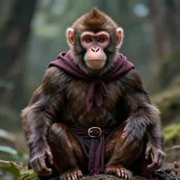 muscular a monkey dressed as a wizard, highly detailed, high quality, hd, 4 k, 8 k, canon 3 0 0 mm, professional photographer, 4 0 mp, lifelike, top - rated, award winning, realistic, sharp, no blur, edited, corrected, trending