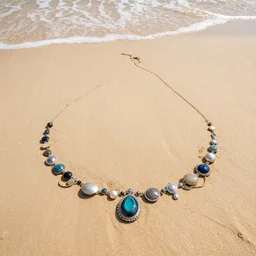 beach made from jewellery