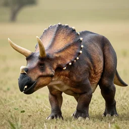 real - life triceratops. wildlife photography.