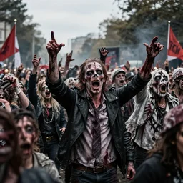 zombie political rally
