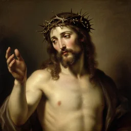 Jesus Christ in his crown of thorns by William Adolphe Bouguereau
