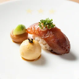 culinary photo of some generic food, 5 star michelin quality, professional photo