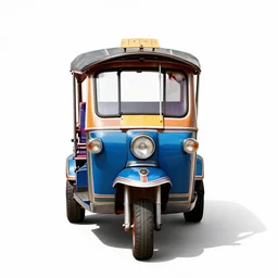 bamboo tuk tuk, high detail macro photography, isolated on a pure white background, centered, entire object in frame, sharp focus, soft studio lighting