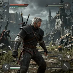 Mel Gibson in The Witcher 3, gameplay, 8k, HD
