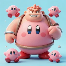 kirby binding of isaac, big chungus, hyper realistic, terrifying, disturbing, strange, bizarre, masterpiece, 4 k, vivid colors, elegant, john park, frazetta, john howe, ruan jia, jeffrey catherine jones