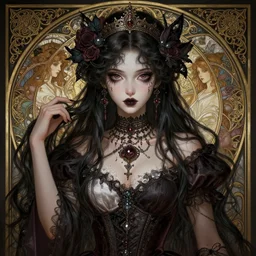 a giantess attractive goth girl, cute, intricate, highly detailed, digital painting, artstation, concept art, smooth, sharp focus, illustration, unreal engine 5, 8 k, art by artgerm and greg rutkowski and alphonse mucha