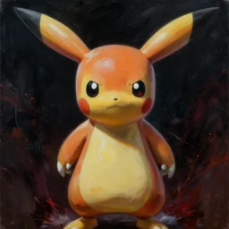 a hyper realistic portrait of mewtwo from pokemon, beautiful symmetrical face, cinematic black chaos in background, award winning painting, brush splashes of blood, artwork by chiara bautista and beksinski and norman rockwell and greg rutkowski, tom bagshaw weta studio