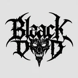 black death metal band logo