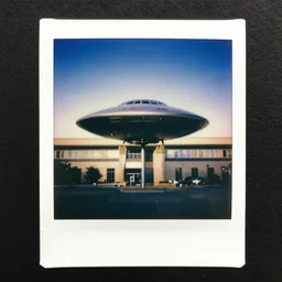 polaroid of the government trying to hide a ufo